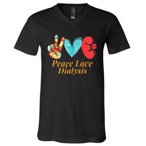 Dialysis Nurse Kidney Transplant Nephrology V-Neck T-Shirt