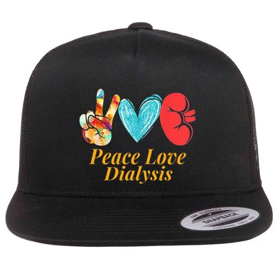 Dialysis Nurse Kidney Transplant Nephrology Flat Bill Trucker Hat