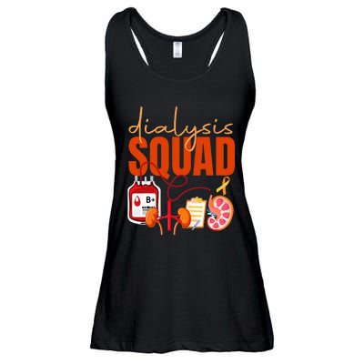 Dialysis Nurse Kidney Disease Nursing Staff Squad Ladies Essential Flowy Tank