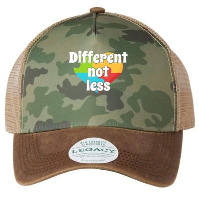 Different Not Less Autism Awareness Legacy Tie Dye Trucker Hat