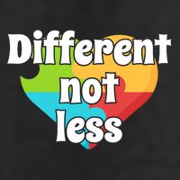 Different Not Less Autism Awareness 7 Panel Mesh Trucker Snapback Hat