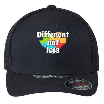 Different Not Less Autism Awareness Flexfit Unipanel Trucker Cap