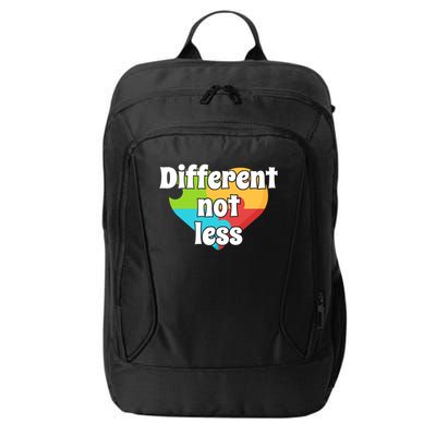 Different Not Less Autism Awareness City Backpack