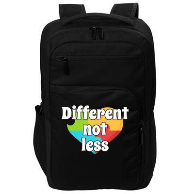 Different Not Less Autism Awareness Impact Tech Backpack