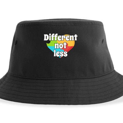 Different Not Less Autism Awareness Sustainable Bucket Hat