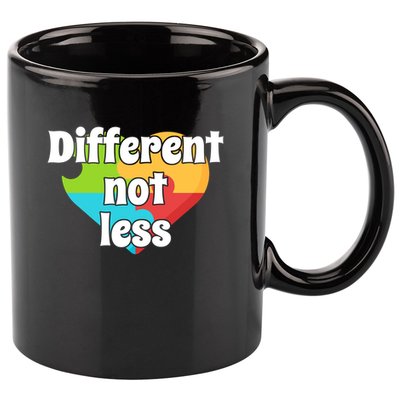Different Not Less Autism Awareness 11oz C Handle Ceramic Mug