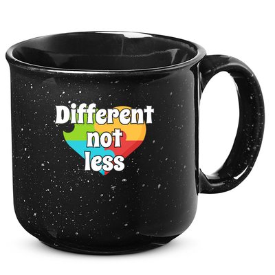 Different Not Less Autism Awareness 15oz Campfire Ceramic Mug