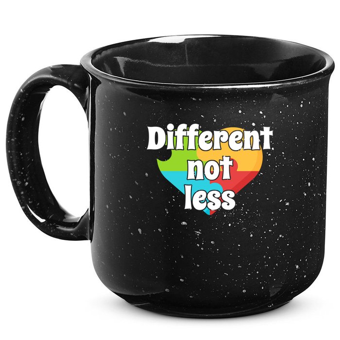Different Not Less Autism Awareness 15oz Campfire Ceramic Mug