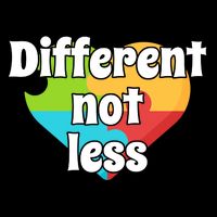 Different Not Less Autism Awareness Drawstring Bag