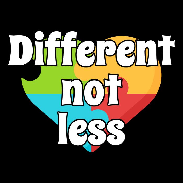 Different Not Less Autism Awareness Drawstring Bag