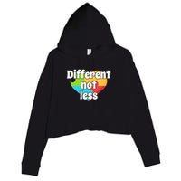 Different Not Less Autism Awareness Crop Fleece Hoodie