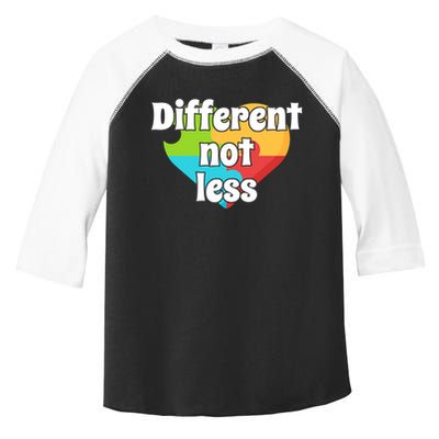 Different Not Less Autism Awareness Toddler Fine Jersey T-Shirt