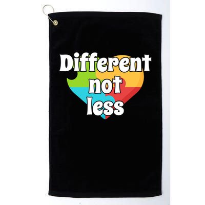 Different Not Less Autism Awareness Golf Towel