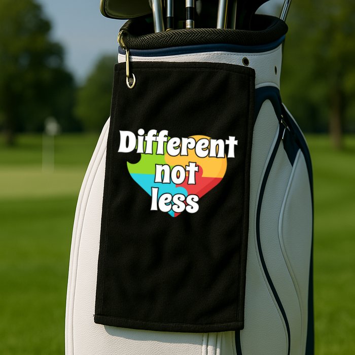 Different Not Less Autism Awareness Golf Towel