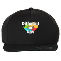 Different Not Less Autism Awareness Wool Snapback Cap