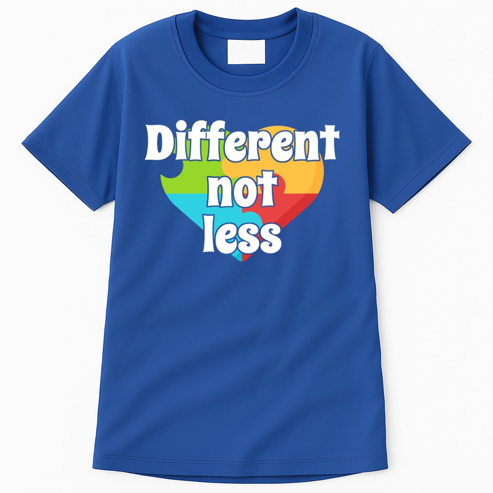 Different Not Less Autism Awareness Tall T-Shirt