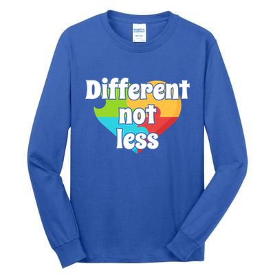 Different Not Less Autism Awareness Tall Long Sleeve T-Shirt