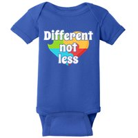 Different Not Less Autism Awareness Baby Bodysuit