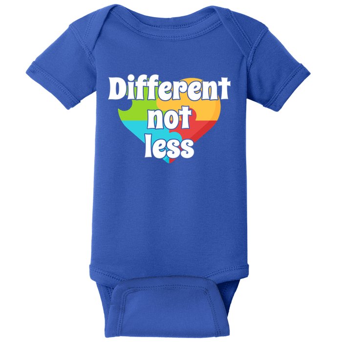 Different Not Less Autism Awareness Baby Bodysuit