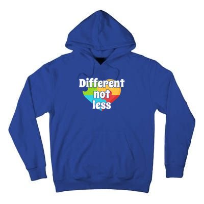 Different Not Less Autism Awareness Tall Hoodie