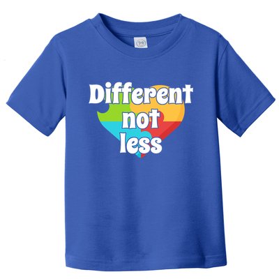 Different Not Less Autism Awareness Toddler T-Shirt