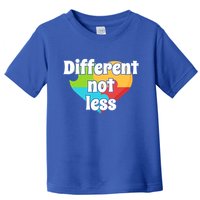 Different Not Less Autism Awareness Toddler T-Shirt