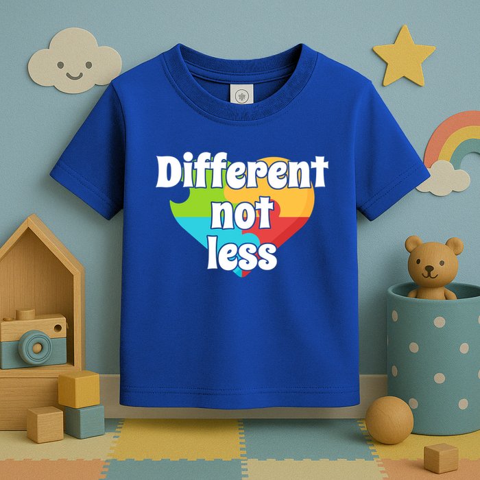 Different Not Less Autism Awareness Toddler T-Shirt