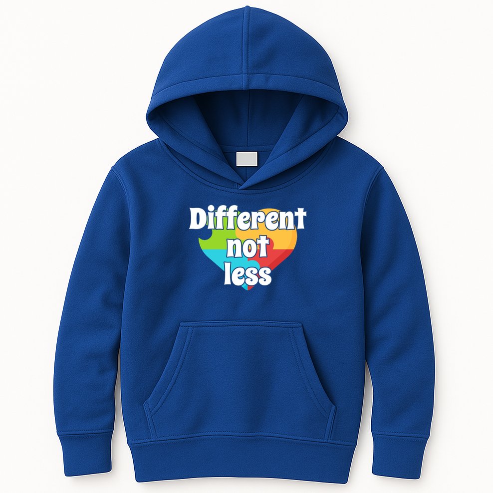 Different Not Less Autism Awareness Kids Hoodie