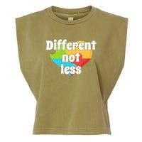 Different Not Less Autism Awareness Garment-Dyed Women's Muscle Tee