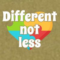 Different Not Less Autism Awareness Garment-Dyed Women's Muscle Tee