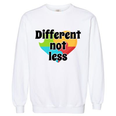 Different Not Less Autism Awareness Garment-Dyed Sweatshirt