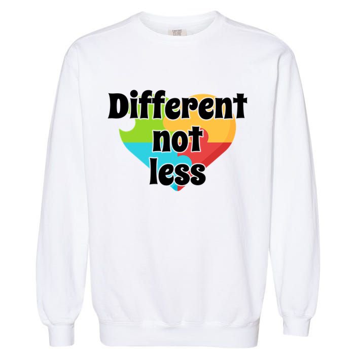 Different Not Less Autism Awareness Garment-Dyed Sweatshirt