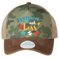 Different Not Less Autism Awareness Gift Legacy Tie Dye Trucker Hat