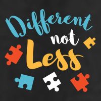 Different Not Less Autism Awareness Gift 25L Jumbo Tote