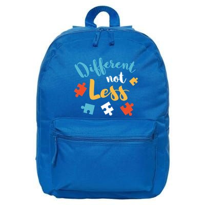 Different Not Less Autism Awareness Gift 16 in Basic Backpack