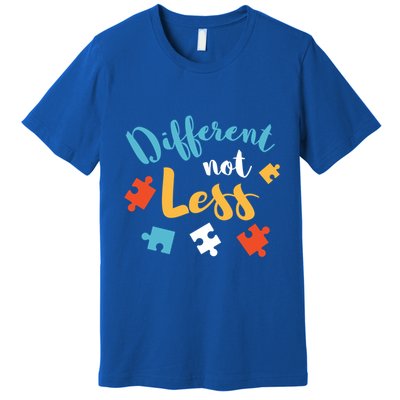 Different Not Less Autism Awareness Gift Premium T-Shirt