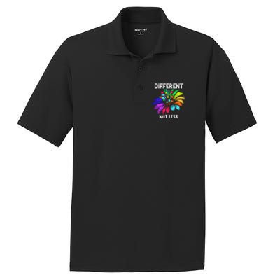 Different Not Less Daisy Autism Puzzle Autism Awareness Day PosiCharge RacerMesh Polo