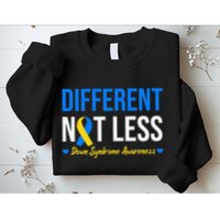 Different Not Less World Down Syndrome Awareness Day Ribbon Sweatshirt
