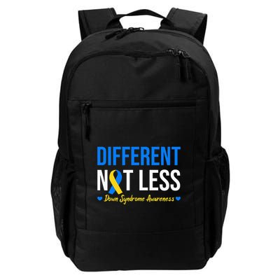Different Not Less World Down Syndrome Awareness Day Ribbon Backpack
