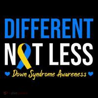 Different Not Less World Down Syndrome Awareness Day Ribbon Sustainable Beanie
