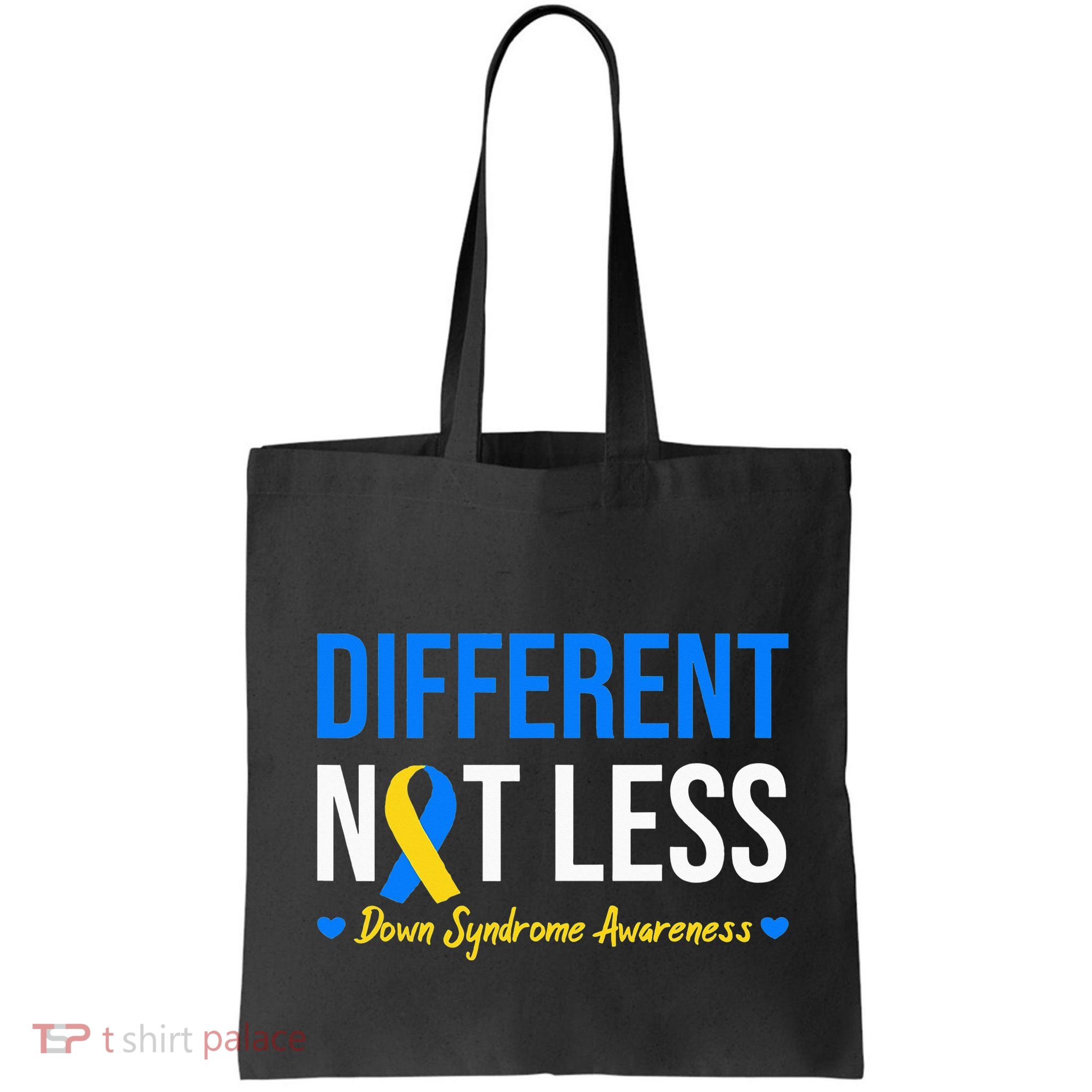 Different Not Less World Down Syndrome Awareness Day Ribbon Bag