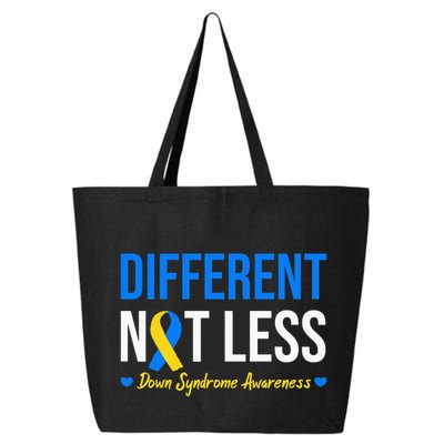 Different Not Less World Down Syndrome Awareness Day Ribbon 25L Jumbo Tote