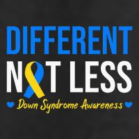 Different Not Less World Down Syndrome Awareness Day Ribbon 25L Jumbo Tote