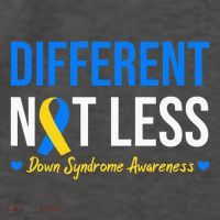 Different Not Less World Down Syndrome Awareness Day Ribbon Vector Backpack