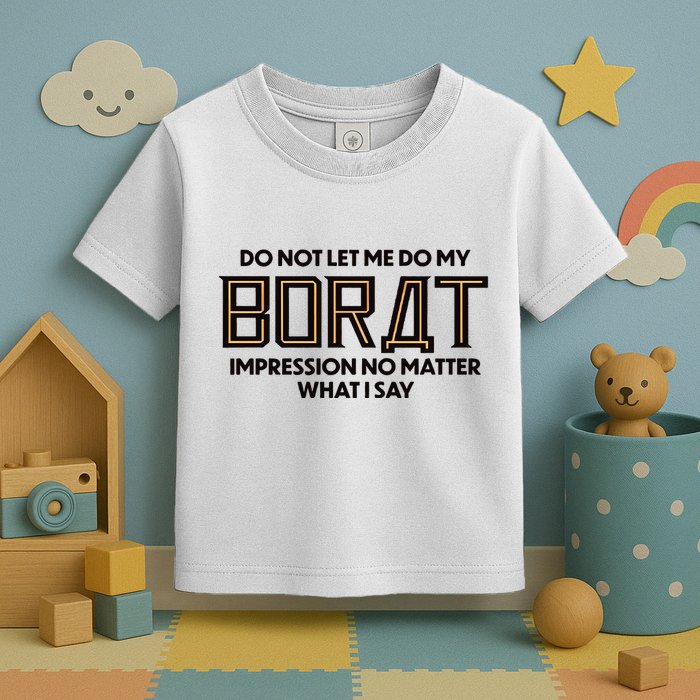 Do Not Let Me Do My Borat Impression No Matter What I Say Toddler T-Shirt