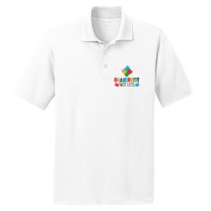 Different Not Less Puzzle Autism Awareness Month PosiCharge RacerMesh Polo