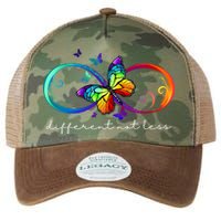 Different Not Less Autism Awareness Neurodiversity Butterfly Legacy Tie Dye Trucker Hat