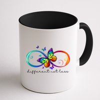 Different Not Less Autism Awareness Neurodiversity Butterfly Mug