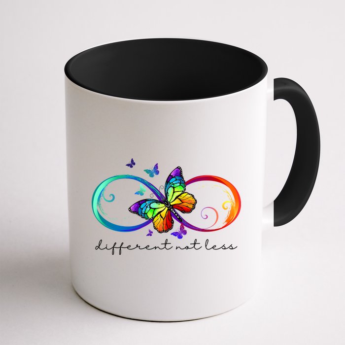 Different Not Less Autism Awareness Neurodiversity Butterfly Mug