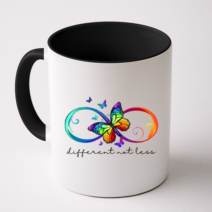 Different Not Less Autism Awareness Neurodiversity Butterfly Mug